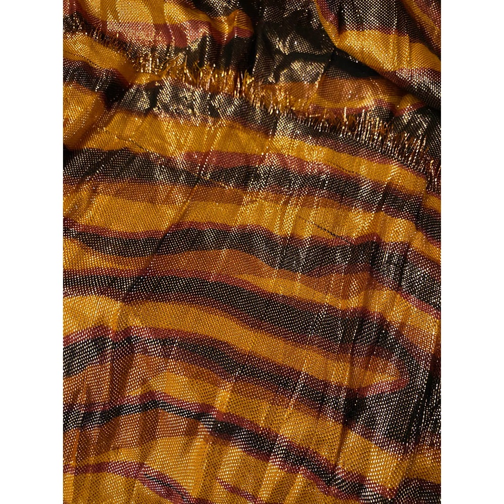 Sold Louis Vuitton Stephen Sprouse Tiger Print Metallic Stole Scarf Dust Bag - Picture 4 of 4